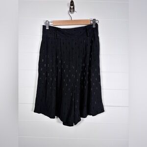 Vintage 90a m.j carroll Black Culotte Shorts Large